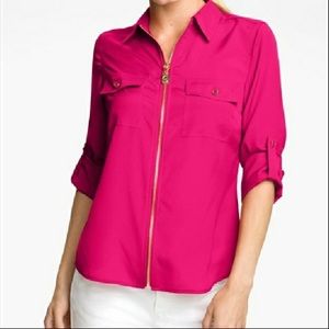 Michael Kors Zipper Blouse
